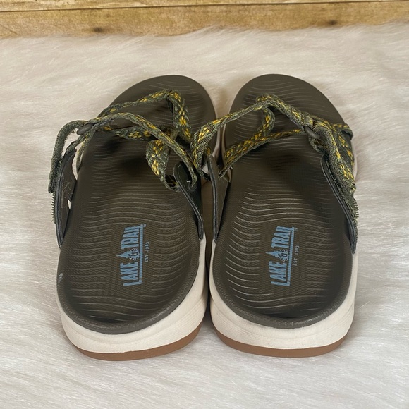 Lake & Trail Womens Sz 7M Bailey Sport Slip On Sandals Green Hiking Walking - Picture 5 of 9